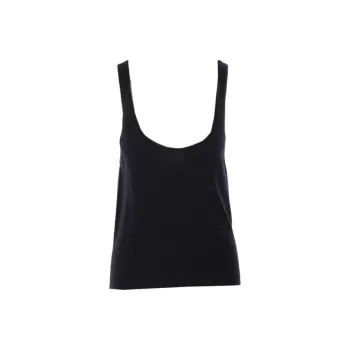 SAINT LAURENT Straight Hem Sleeveless Tank Top