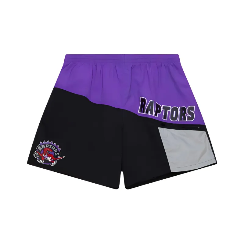 NBA Toronto Raptors Sports Shorts Men's Black Purple-0
