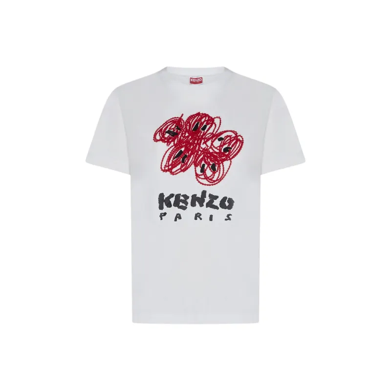 KENZO Drawn Varsity Cotton T-shirt-0