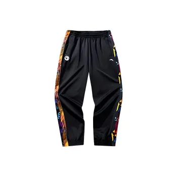 Anta Basketball Collection Casual Pants Men's Basic Black/Red Pepper