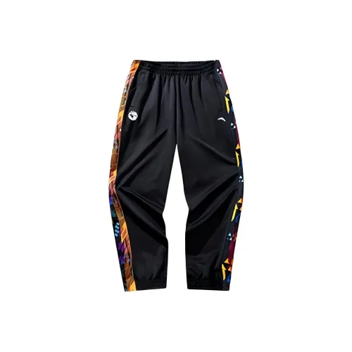 Anta Basketball Collection Casual Pants Men's Basic Black/Red Pepper