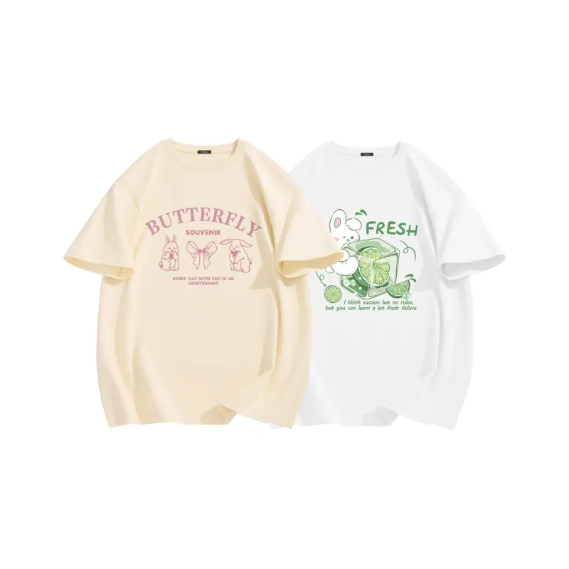 MINISO T Shirt Women's 2 Pack Summer-18