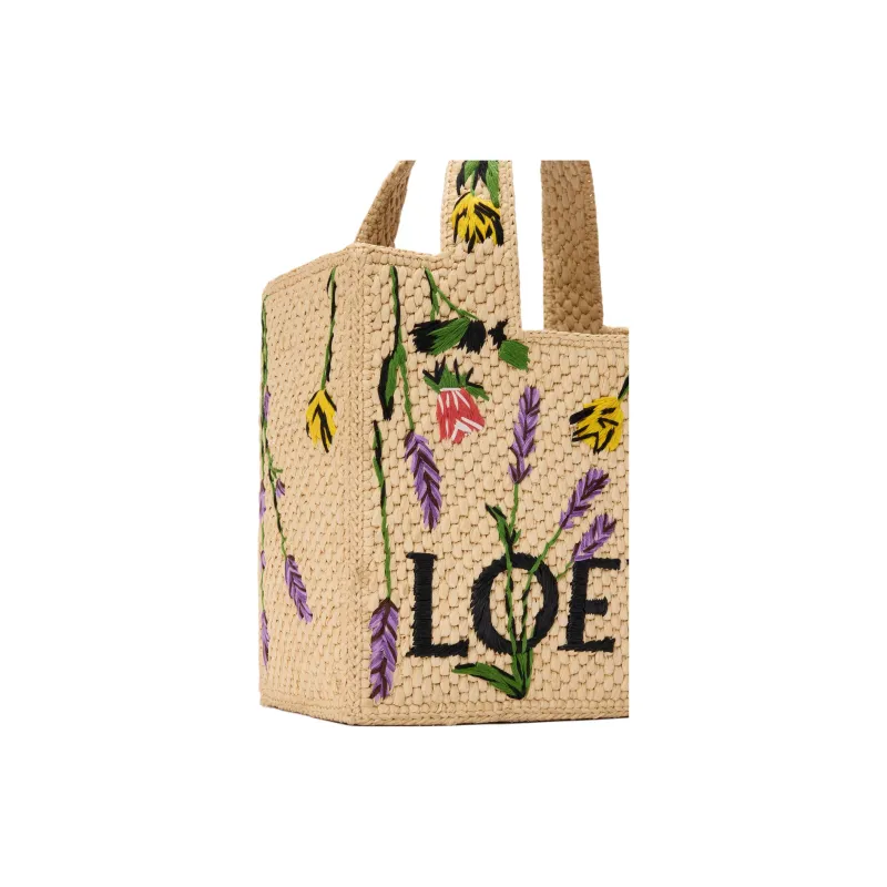 LOEWE Raffia Handbag Trumpets Women's Natural-5