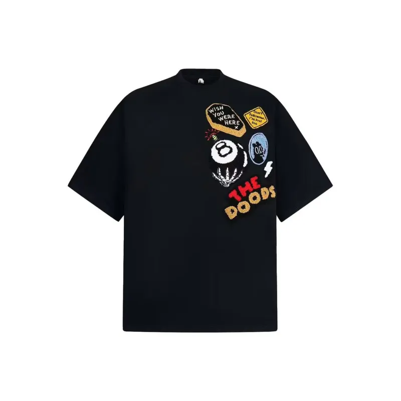 GUOZHEN Drop Shoulder Sleeve T Shirt Unisex-4