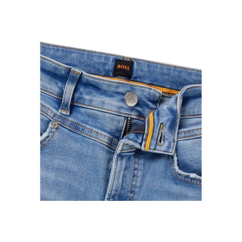 HUGO BOSS Blue Jeans In Supreme Movement Denim Jeans Women's Light Blue-1