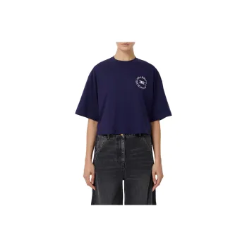 Elisabetta Franchi Cropped Logo print T shirt
