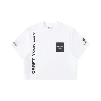 LACOSTE Minecraft SS22 Straight T Shirt Women's White