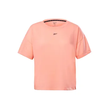 Reebok Drop Shoulder Sleeve T-Shirt Women's Coral