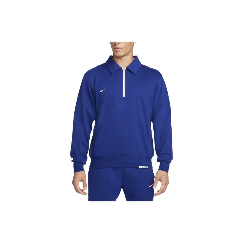 Nike Dri FIT 1/4 Zip Soccer Top Soccer Jersey Men's Blue-0