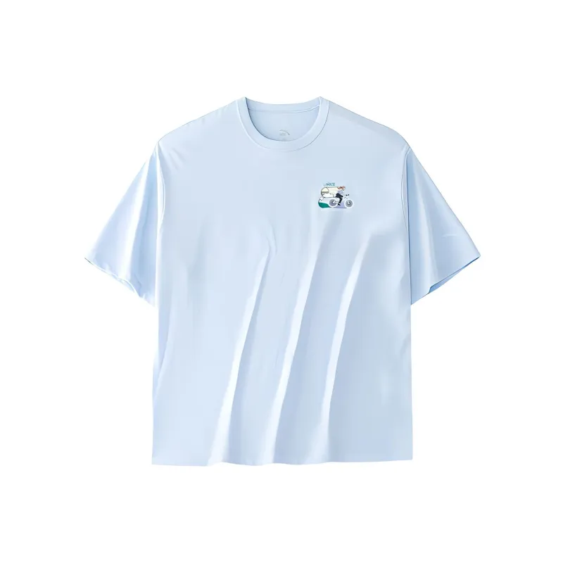 Anta Life Collection T-Shirt Women's Water Sky Blue-0