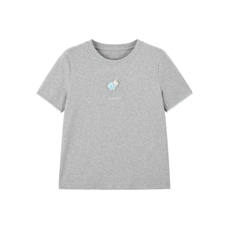 LEDIN T Shirt Women's Lunar Rock Gray-0