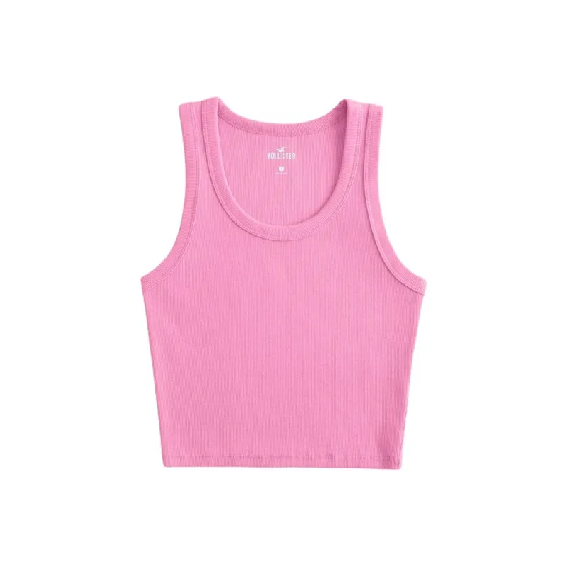 Hollister Tank Top Women's Pink-0