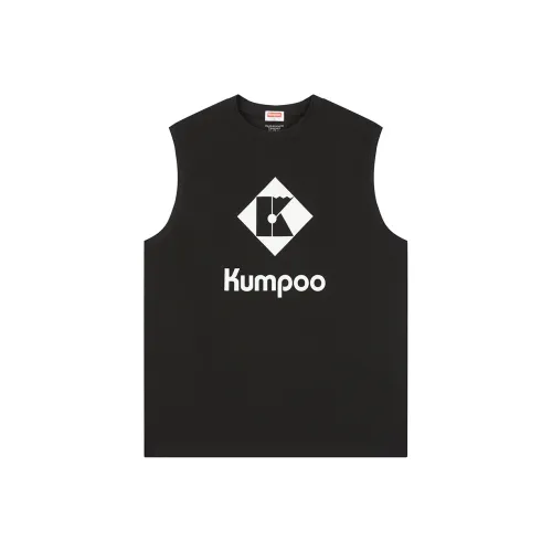KUMPOO 블랙 남녀공용 배드민턴복