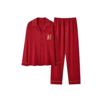FENTENGCARE Pajama Set Men's Red
