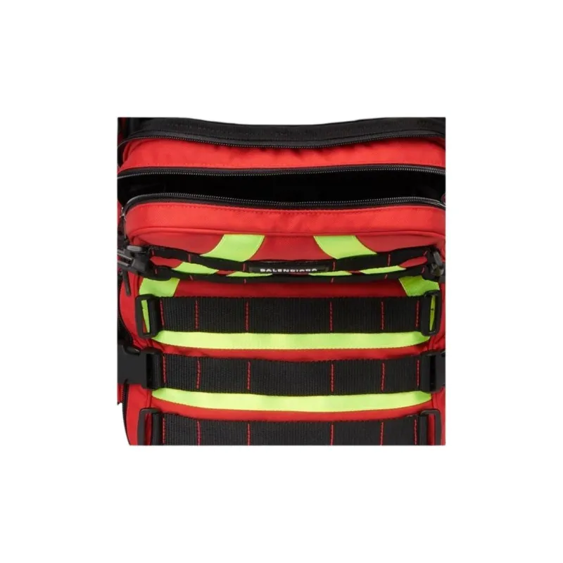 Balenciaga Polyamide Backpack Men's Red-4