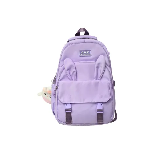 URBAN FOREST Nylon Backpack Unisex Black, Purple, Orange, Sky Blue, Pink
