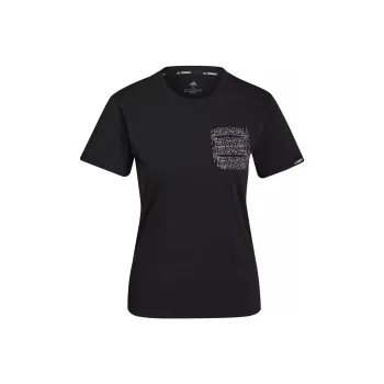 Adidas W TX POCKET TEE T-Shirt Women's Black
