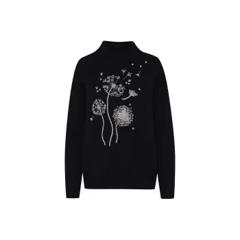Oscar De La Renta Dandelion Crystal-embroidered Jumper