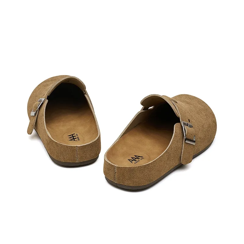 AAA SINCE 1955 Rubber Sole Abrasion Resistant Slip Resistant Closed Toe Slippers Women's-12
