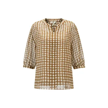 JZ Juzui T Shirt Women's Flower Earth Yellow