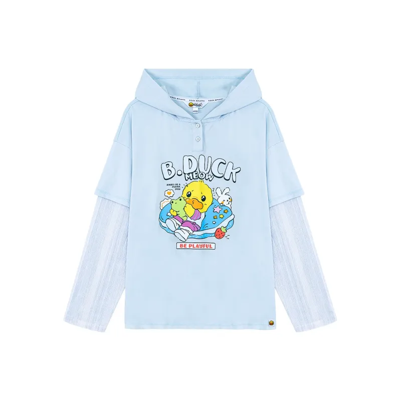 B.Duck T Shirt Women's Light Blue-0