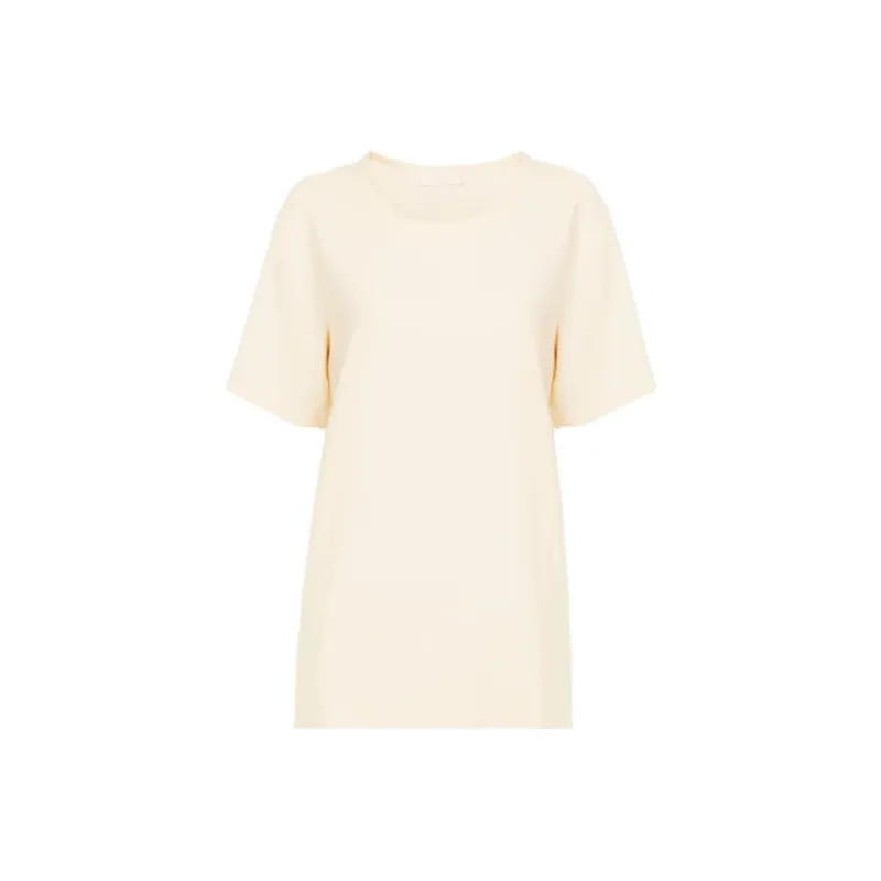 Chloé T Shirts Women's Beige-0