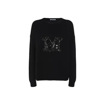 MaxMara Logo Embellished Crewneck Jumper