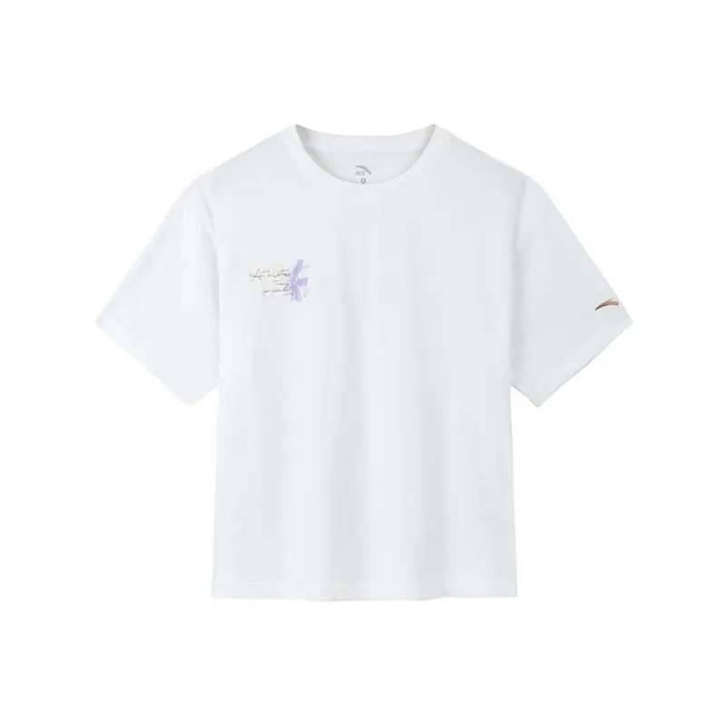 Anta Variety Training Collection T-Shirt Women's Papyrus White-0