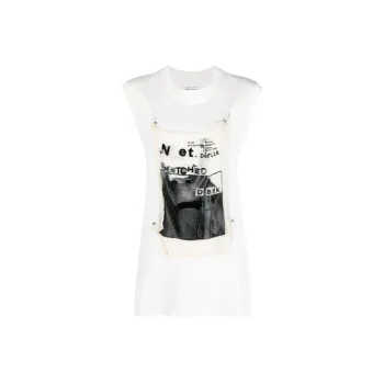 Maison Margiela Graphic Printed Sleeveless T Shirt