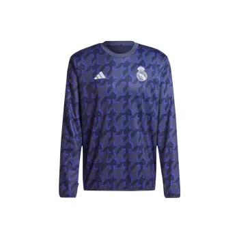 Adidas Real Madrid Pre Match Warm Top Soccer Jerseys Men's Dark Blue