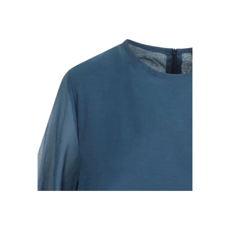'S MAX MARA Short Sleeved Dresses Women's Blue-2