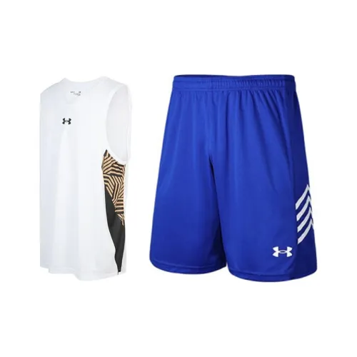 Under Armour Basketball Suit Unisex Royal Blue + White