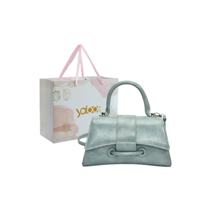 Yalu PU Crossbody One Shoulder Handbag Women's Blue/Pink/Silver/Black/White-1