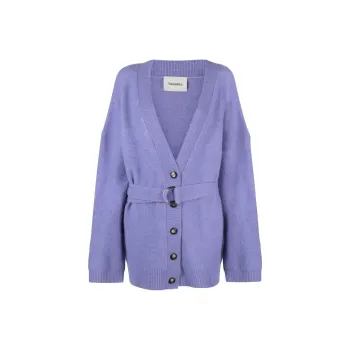NANUSHKA Drop shoulder Belted Cardi coat