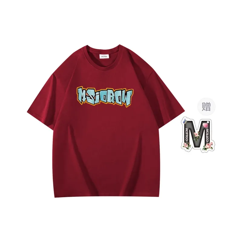 Cotton Shopping Drop Shoulder Sleeve T-Shirt Unisex-4