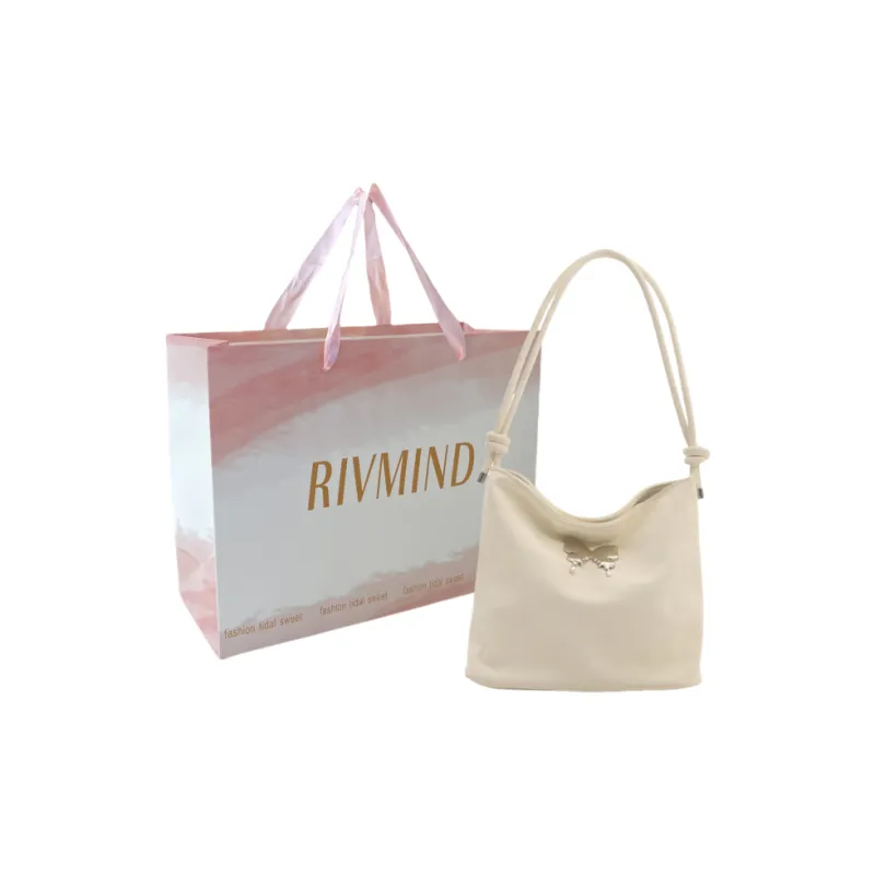 RIVMIND PU Crossbody Bag, Shoulder Bag Women's White/Black/Gray-0