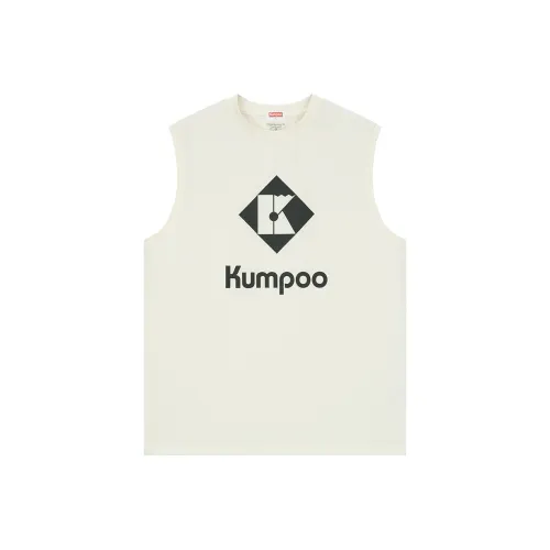 KUMPOO 화이트 남녀공용 배드민턴복