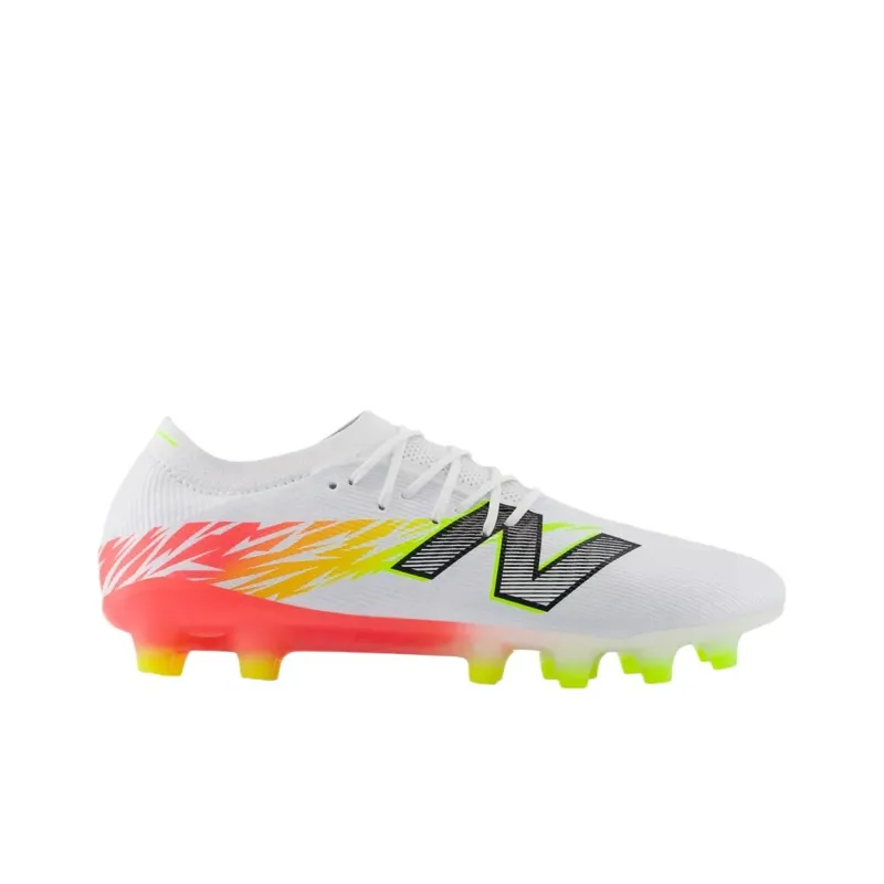 New Balance FURON ELITE V8 HG Rubber Short Studs Soccer Shoes Unisex White-1