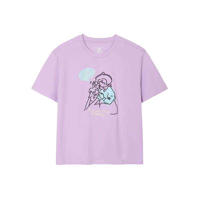 Lee T Shirts Women's Purple-0
