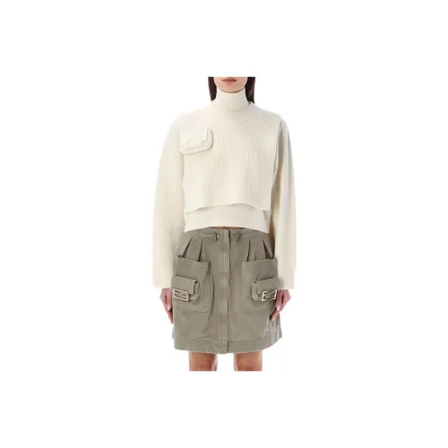 FENDI Pocket-detail Roll Neck Jumper