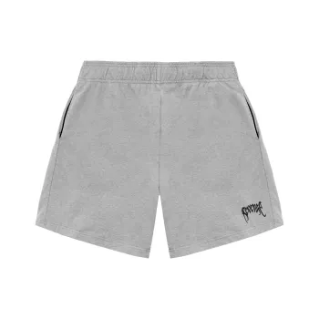 Revenge White Embroidered Basic Shorts