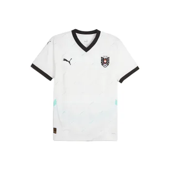 PUMA Austria 2024 Men's Replica Away Soccer Jersey Soccer Jerseys Men's White