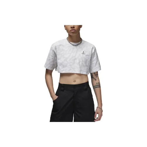 JORDAN Crop Tops Women's White