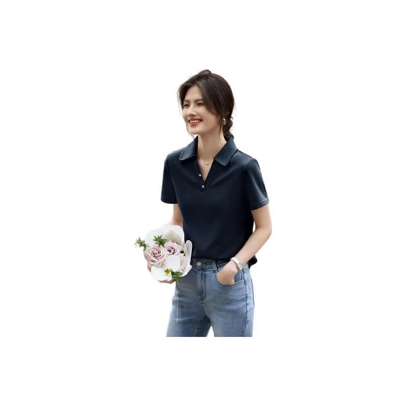 XWI T Shirts Women's Navy Blue-0