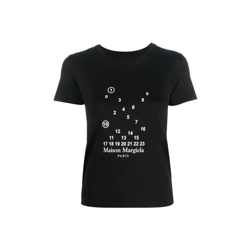 Maison Margiela Logo Print Crewneck T Shirt-0