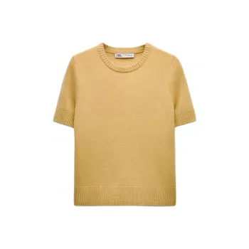 ZARA Sweater Women's Light Yellow