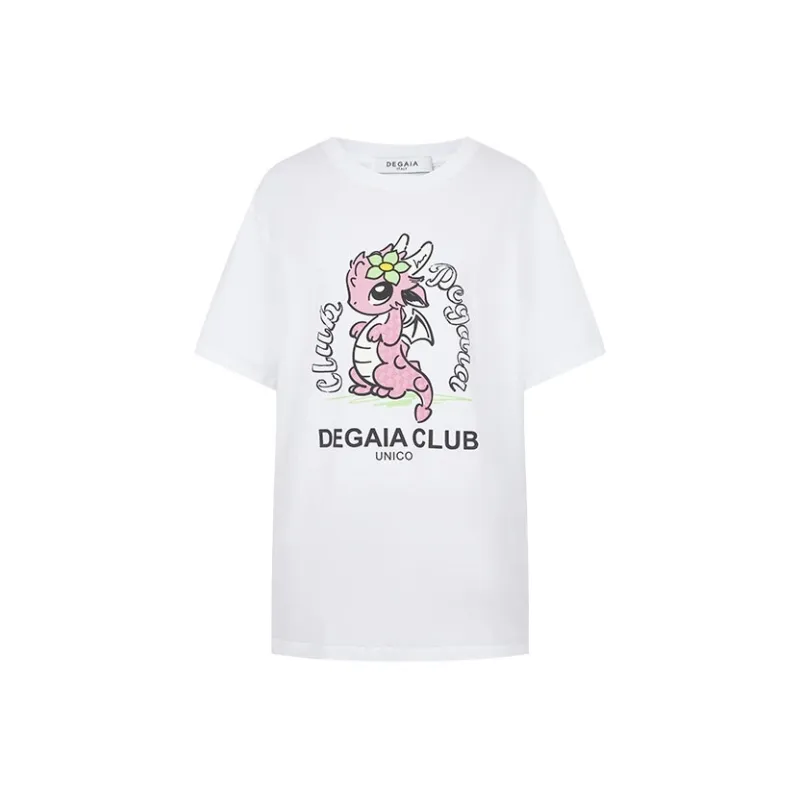 DEGAIA Drop Shoulder Sleeve T Shirt Women's-0