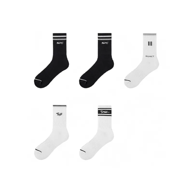 H YXIANG Mid Calf Socks Men's 5 Pack-14