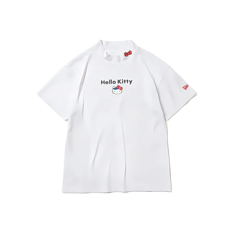 Hello Kitty X New Era T Shirts Women's White-0