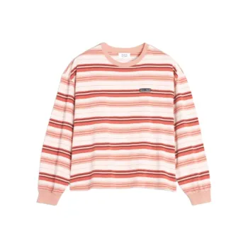 Maison Kitsune Striped Cotton Sweatshirt